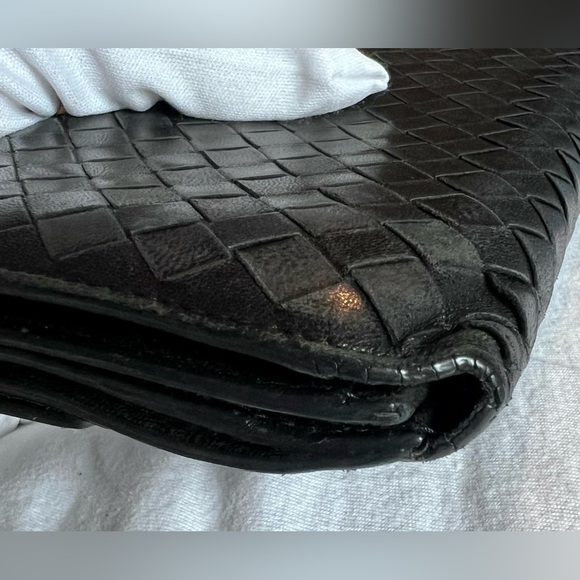 Bottega Veneta Intrecciato Lambskin Long Wallet, Authentic, Pre-Loved - Picture 6 of 14